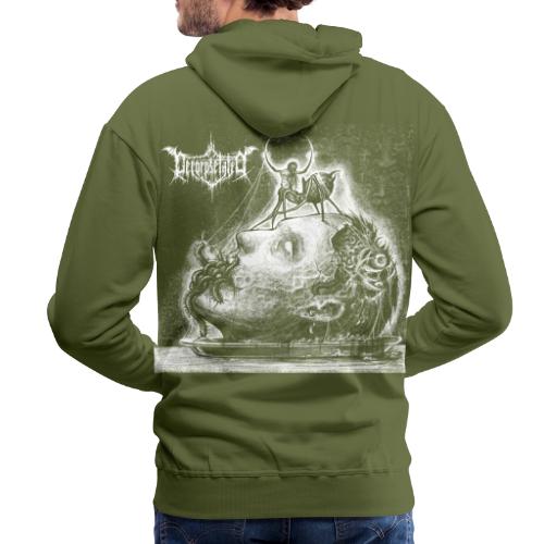 Decorpsetated - Human Words album cover, white - Men's Premium Hoodie