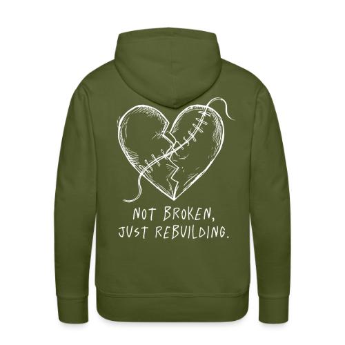 Broken Love Neon Heart - Men's Premium Hoodie