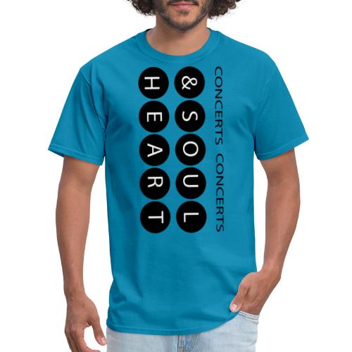 Heart & Soul concerts text design 2021 flip - Men's T-Shirt