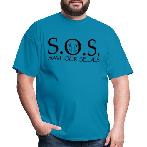 SOS Black on Black - Men's T-Shirt