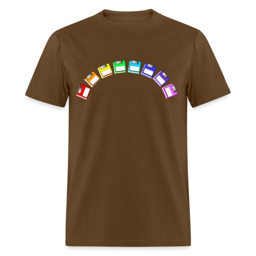 floppy disk rainbow - Men's T-Shirt