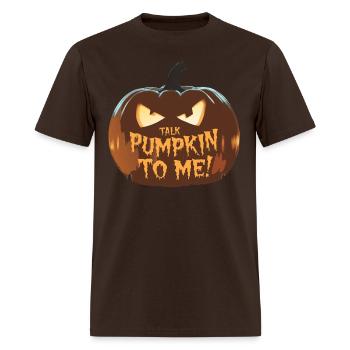 halloween t-shirts funny spooky t-shirts horror - Men's T-Shirt - brown - Front - Jose (178cm)