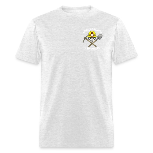Miner Logo White Text 08 20 14 png - Men's T-Shirt