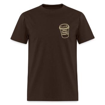 Coffee & Cannabis Company - Men's T-Shirt - brown - Front - Jose (178cm)