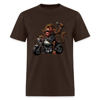 zombie Raider Monkey - Men's T-Shirt - brown - Front - Jose (178cm)
