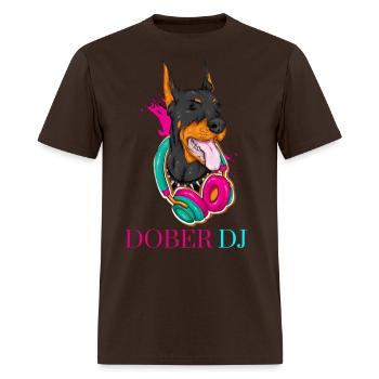 Doberman DJ - Men's T-Shirt - brown - Front - Jose (178cm)