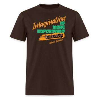 Imagination Is - Men's T-Shirt - brown - Front - Jose (178cm)