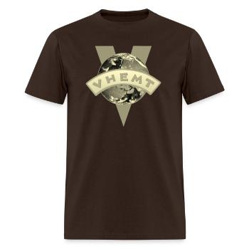 VHEMT Voluntary Human Extinction Movement - Men's T-Shirt - brown - Front - Jose (178cm)