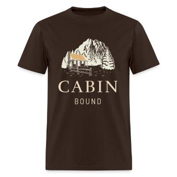 Cabin Bound - Men's T-Shirt - brown - Front - Jose (178cm)