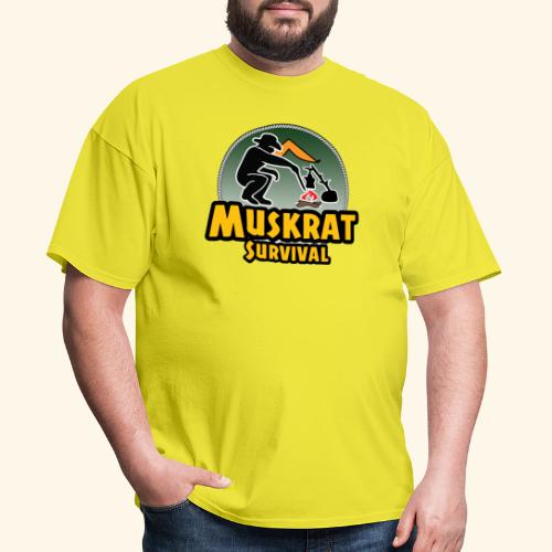 Muskrat round logo - Men's T-Shirt
