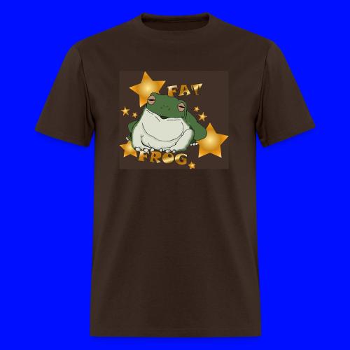 Fat Frog on Brown - Men's T-Shirt