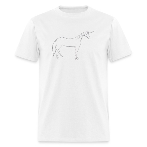 unicorn outline - Men's T-Shirt
