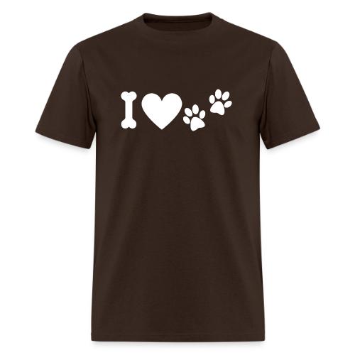 I Love Dog Prints - Men's T-Shirt