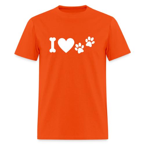 I Love Dog Prints - Men's T-Shirt