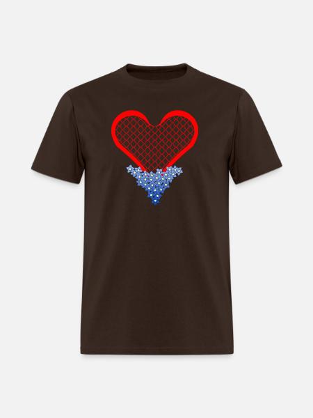 HEART MANTRA - Men's T-Shirt - brown