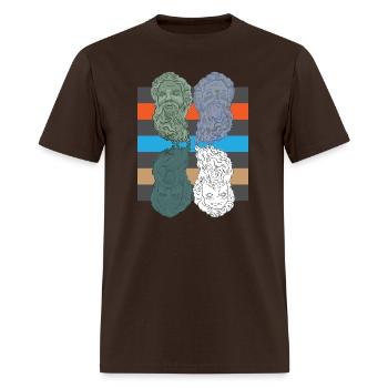 Zeus - Men's T-Shirt - brown - Front - Jose (178cm)