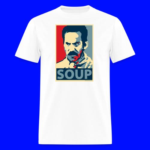 Obama Poster Parody Soup - Men's T-Shirt