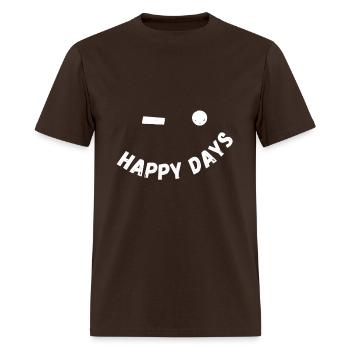 HAPPY DAYS WINK - Men's T-Shirt - brown - Front - Jose (178cm)
