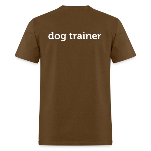 dog trainer shirt logo png - Men's T-Shirt