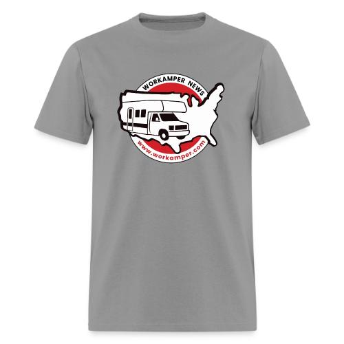 Workamper News Official Logo with Website URL - Men's T-Shirt