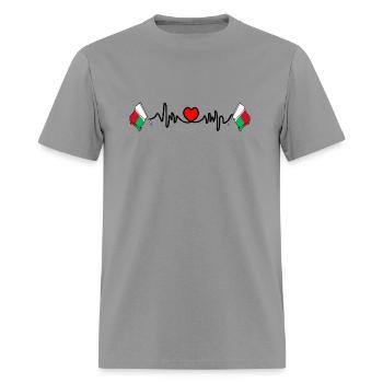 Heart rate cardio for Madagascar - Men's T-Shirt - rock - Front - Jose (178cm)