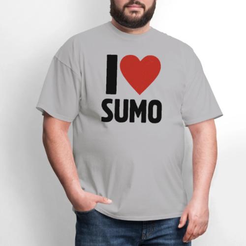 I Love Sumo – Bold Minimalist Sumo Wrestling Fan - Men's T-Shirt