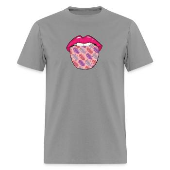 Frisbee Tongue - Men's T-Shirt - rock - Front - Jose (178cm)