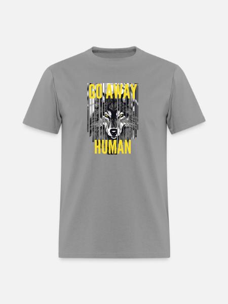 GO AWAY HUMAN - Men's T-Shirt - rock