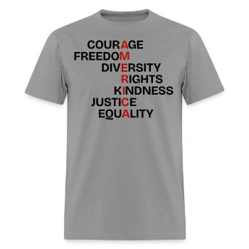 Core Values of America - Men's T-Shirt - rock - Front - Jose (178cm)