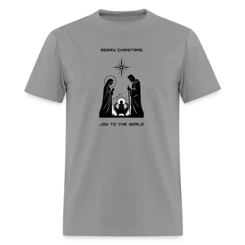 Joy to the World T-Shirt | Minimalist Nativity - Men's T-Shirt