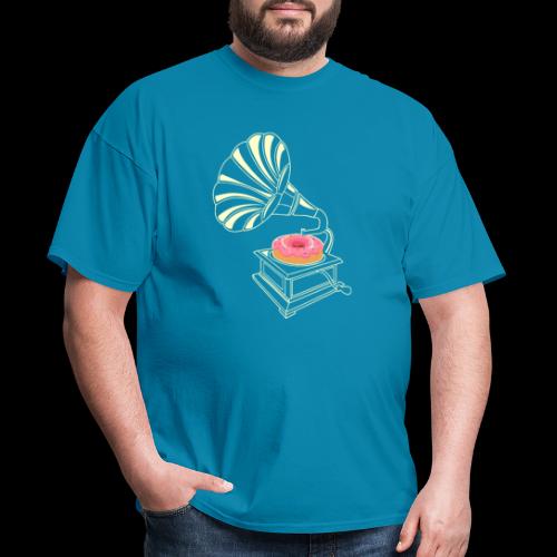 Donut Stop the Music | Sweet Gramophone - Men's T-Shirt