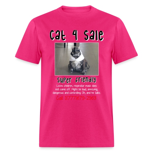 cat4sale2nobgblackshirt - Men's T-Shirt