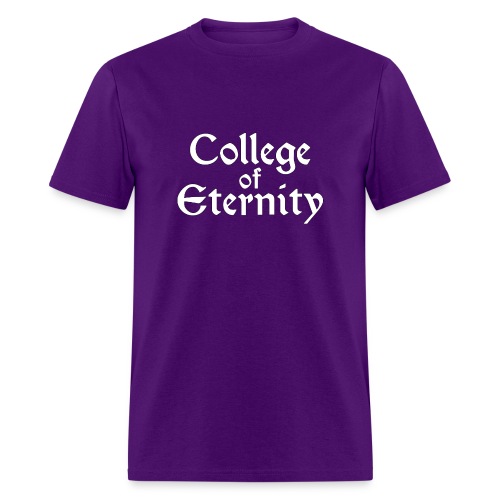 College of Eternity Logo White - Men's T-Shirt
