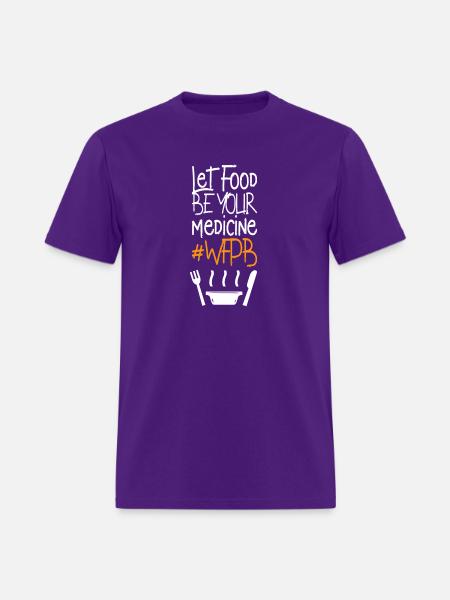 Let Food Be Your Medicine Whole Food Plant-Based D - Men's T-Shirt - purple