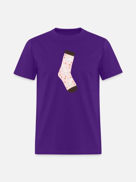 socks - new year 2024 - Men's T-Shirt - purple