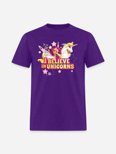Mia & Me Onchao And Mia I Believe In Unicorns - Men's T-Shirt - purple