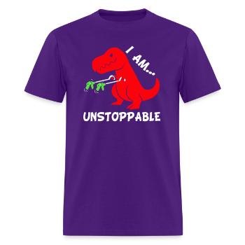 T Rex - Men's T-Shirt - purple - Front - Jose (178cm)