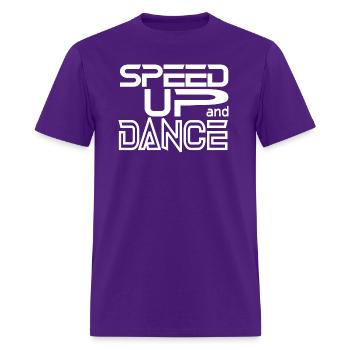 Speed up and Dance - Men's T-Shirt - purple - Front - Jose (178cm)