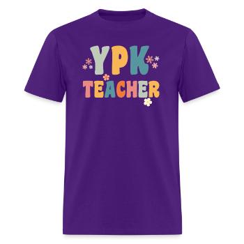 VPK Teacher Voluntary Prekindergarten Funny Back t - Men's T-Shirt - purple - Front - Jose (178cm)