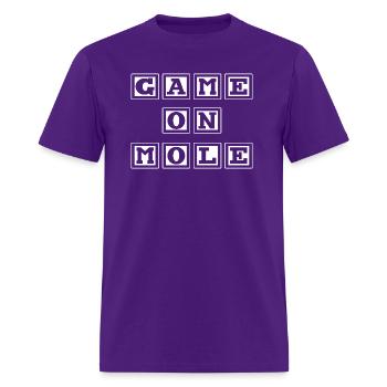 game on mole funny mole - Men's T-Shirt - purple - Front - Jose (178cm)