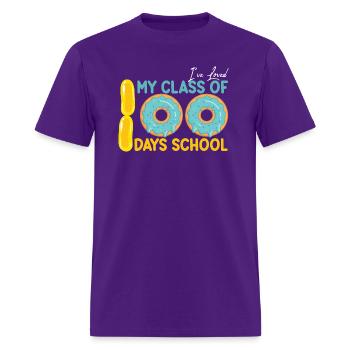 i ve loved my class of 100 day school - Men's T-Shirt - purple - Front - Jose (178cm)