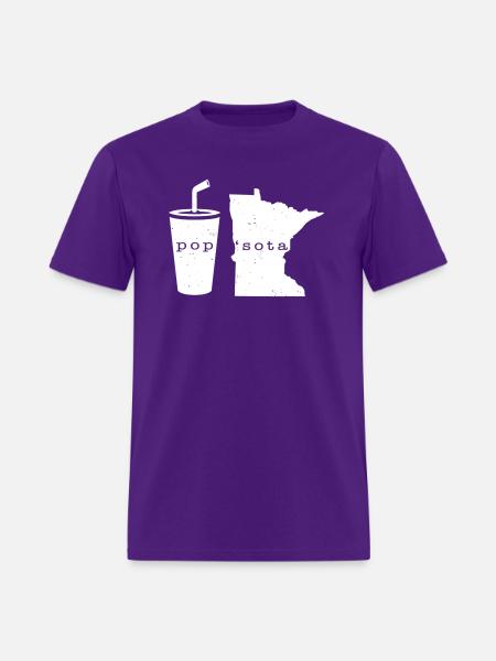 Pop Sota Minnesota Humor Graphic DesShirt - Men's T-Shirt - purple
