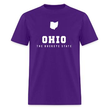 Ohio - Men's T-Shirt - purple - Front - Jose (178cm)