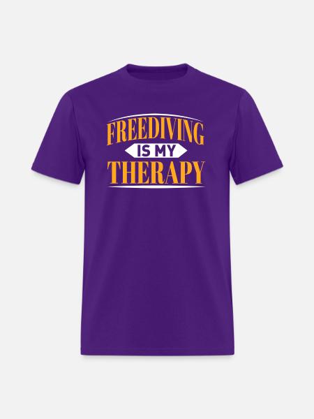 Freediving Diving - Men's T-Shirt - purple