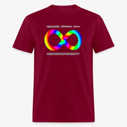 Embrace Neurodiversity with Swirl Rainbow - Men's T-Shirt