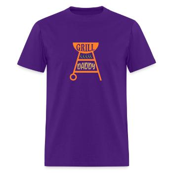 grill daddy - Men's T-Shirt - purple - Front - Jose (178cm)