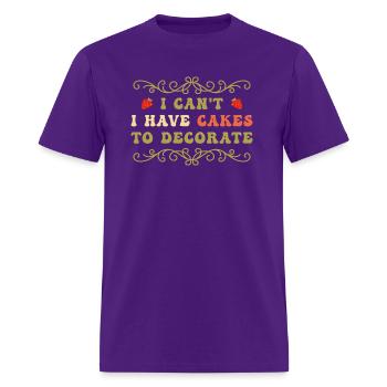 Cake Decorator - Men's T-Shirt - purple - Front - Jose (178cm)