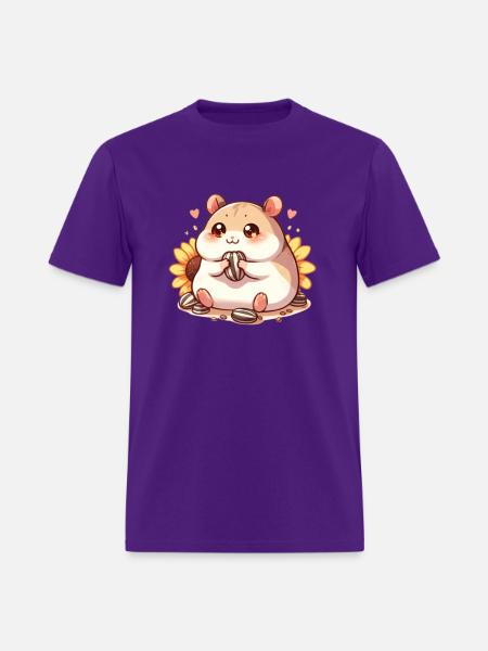 Sunflower Seeds & Hamsters - Men's T-Shirt - purple