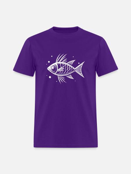 White Fish 2 - Men's T-Shirt - purple
