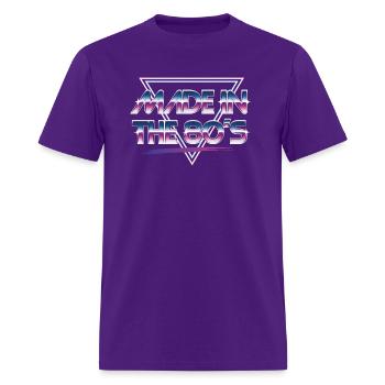 made in the 80s - Men's T-Shirt - purple - Front - Jose (178cm)
